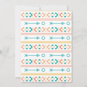 Woodland Wild One Fox Boho Teepee Boy1st Geburtsta Einladung (Rückseite)