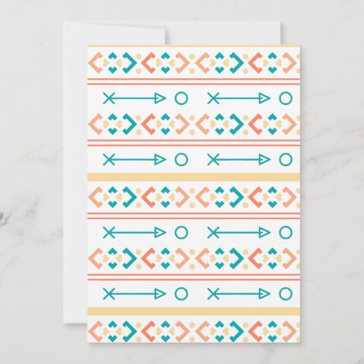 Woodland Wild One Fox Boho Teepee Boy1st Geburtsta Einladung (Rückseite)