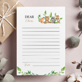 Woodland Wild One Note Time Kapselkarte Dankeskarte