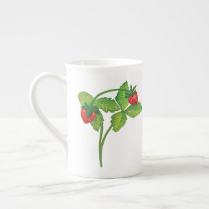Woodland Wild Strawberry Fragaria vesca Porzellantasse