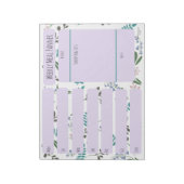 Woodland Wildblume Weekly Meal Planer Notizblock (Rotiert)