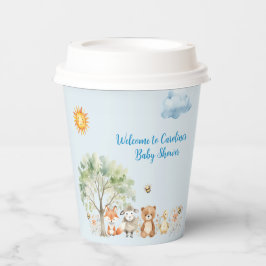 Woodland Wildlife Animals Baby Shooting Paper Cup Pappbecher