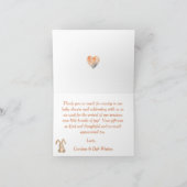 Woodland Wildlife Baby Dusche Danke Karte (Innenseite)