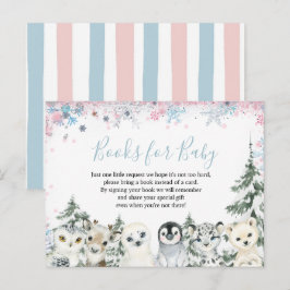 Woodland Winter Animal Artics Books für Baby Postkarte