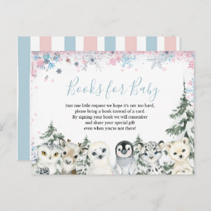 Woodland Winter Animal Artics Books für Baby Postkarte