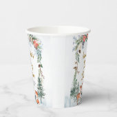 Woodland Winter Animal Forest Baby Dusche Pappbecher (Links)