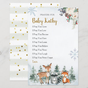 Woodland Winter Animal Foyers for Baby