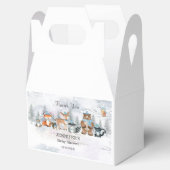 Woodland Winter Animals Kinderdusche Geburtstag Geschenkschachtel (Geöffnet)