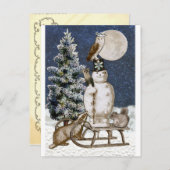 Woodland Winter Ansammlung Postkarte (Vorne/Hinten)