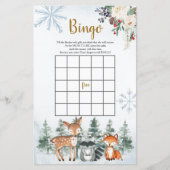 Woodland Winter Baby Duschbad Forest Animal Bingo (Vorderseite)