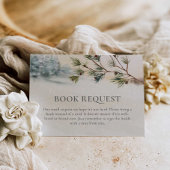 Woodland Winter Baby Showbuchanfrage Begleitkarte