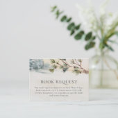 Woodland Winter Baby Showbuchanfrage Begleitkarte (Stehend Vorderseite)