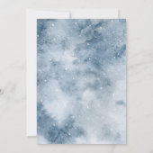 Woodland Winter Baby Shower Girl Invasionwald Einladung (Rückseite)