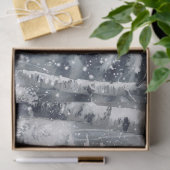 Woodland Winter Fawn Deer Seidenpapier (Geschenk)