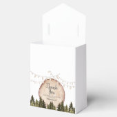 Woodland Winter Forest Baby Dusche Geschenkschachtel (Geöffnet)