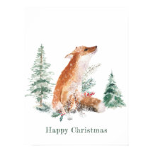 Woodland Winter Fox Pine