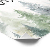 Woodland Winter ONEderland Meilensteine Poster (Ecke)