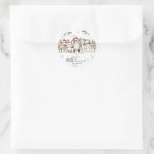 Woodland Winter ONEderland Weihnachten 1. Geburtst Runder Aufkleber (Tasche)