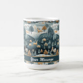 Woodland Winter Skandinavien Kunst Personalisiert Kaffeetasse (Mittel)