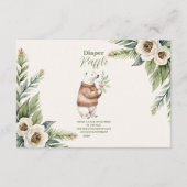 Woodland Winter Weihnachtsdiapper Raffle Begleitkarte (Vorderseite)