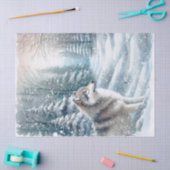 Woodland Winter Wolf Seidenpapier (Basteln)