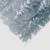 Woodland Winter Wolf Seidenpapier (Detail)
