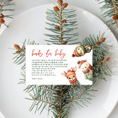 Woodland Winterwald Kinderduschbücher für Baby Begleitkarte