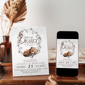 Woodland wir können frühzeitig abwarten Winter Bab Einladung