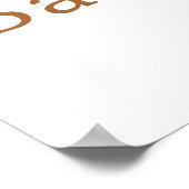 Woodland Wolf Baby Dusche Willkommenspender Poster (Ecke)