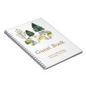 Woodland Wolf Baby Shower Guest Book Notizblock (Rechte Seite)