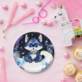 Woodland Wolf Birthday Pappteller (Party)