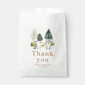Woodland Wolf Birthday Party Geschenktütchen (Vorderseite)