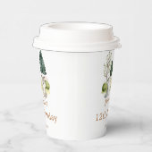 Woodland Wolf Birthday Party Pappbecher (Rechts)