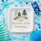 Woodland Wolf Birthday Party Pappteller (Party)