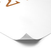 Woodland Wolf Geburtstagsparty Willkommenspender Poster (Ecke)