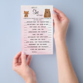 Woodland wollte sie lieber eine Babydusche-Spielka Flyer (Handgriff)