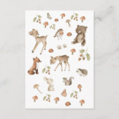 Woodland Wonder Bear Book for Baby Enclosure Card Begleitkarte (Rückseite)