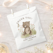 Woodland Wonder Bear Classic Round Sticker Geschenktütchen (Ausgeschnitten)