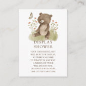 Woodland Wonder Bear Display Dusche Begleitkarte (Vorderseite)