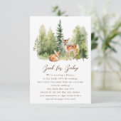 Woodland Wonder Deer Book for Baby Begleitkarte (Stehend Vorderseite)