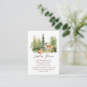 Woodland Wonder Deer Display Dusche Begleitkarte (Stehend Vorderseite)