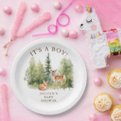 Woodland Wonder Deer Pappteller (Party)