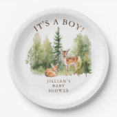 Woodland Wonder Deer Pappteller (Vorderseite)