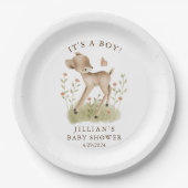 Woodland Wonder Deer Pappteller (Vorderseite)