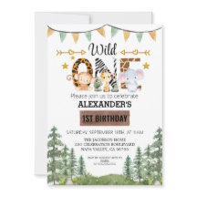 Woodland Wonder Jungle Safari 1. Geburtstag