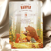 Woodland Wonder - Teddy Bear Picnic Erster Geburts Einladung