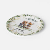 Woodland Wonders: Eine "Forest Friends" Kinderdusc Pappteller (Schrägansicht)