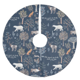 Woodland Wonders Weihnachtsbaumrock Polyester Weihnachtsbaumdecke