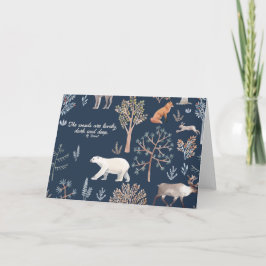 Woodland Wonders Weihnachtskarten Danke Anmerkunge Feiertagskarte