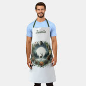 Woodland Wreath with Deer Moon Schürze (Getragen)